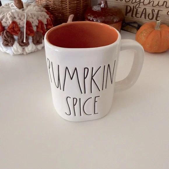 Rae Dunn Pumpkin Spice Mug - Cream and Orange - Picture 5 of 5